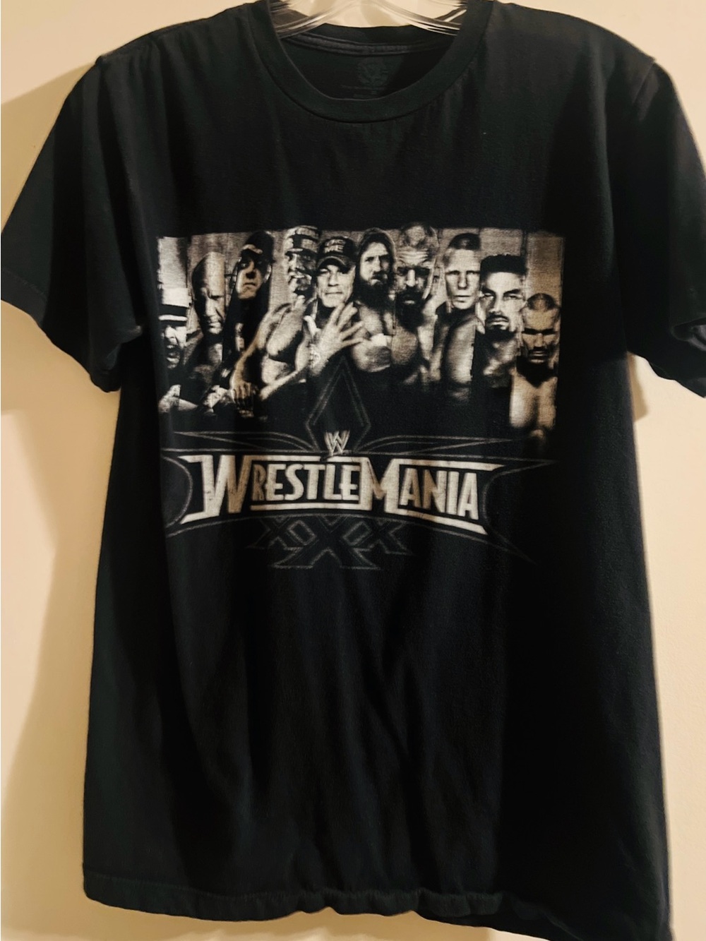 WrestleMania Black VTG Graphic Tee M